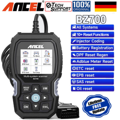 ANCEL BZ700 Fit für Benz OBD2 Scanner Alle System Code Reader ABS Entlüftung DE