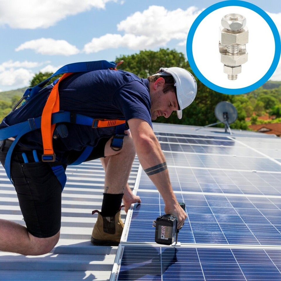 2 Pcs Protection Grounding Clamp Solar Panel Lug Wire Cable Clips eBay