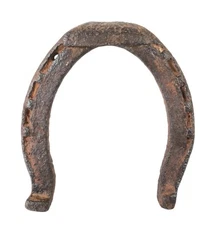 Antique HUGE Clydesdale Size Large GENUINE 7.5 x 6.5" Cast Iron Horse Shoe