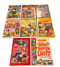Lot Of 8 Veggie Tales Larry Boy Christian DVD Set 1 Sealed