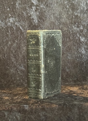 ISAAC WATTS Psalms of David BIBLE Miniature LEATHER Pocket Devotional Book 1820