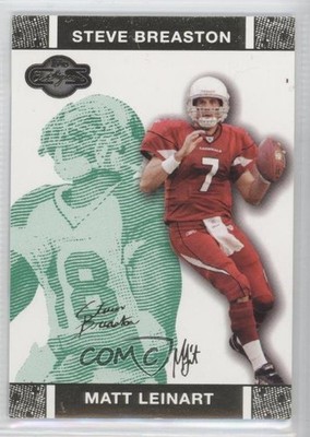2007 Topps Co-Signers Green Changing Faces Gold /249 Matt Leinart Rookie RC 1x1