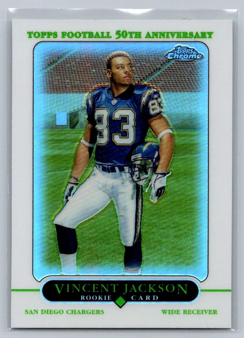 2005 Topps Chrome Rookie RC Refractor #179 Vincent Jackson San Diego Chargers