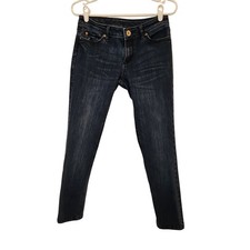 DL 1961 Blue Dark Denim Low Rise Ankle 4-Way Stretch 360 Comfort Skinny Jeans