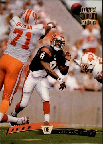 1996 Stadium Club Jeff Blake #10 card