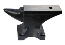Image of 50kg Anvil Blacksmith Single Horn Cast Iron Flat Face Powder Coated