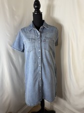 Levi's Denim RED LABEL Shirt Dress - Blue - Womens NWT S XS
