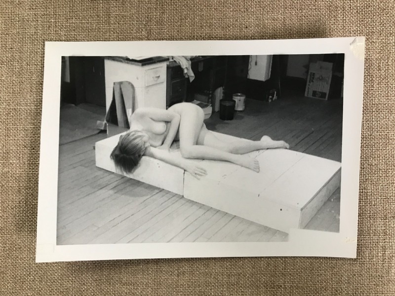 Photo of SULTRY Studio Art Model, C.1960's, Beauty,  Posing in Art Studio.