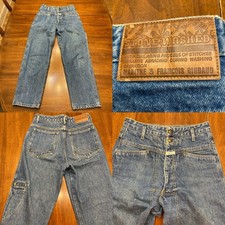 Vintage 80s Marithe Francois Girbaud Jeans Girl  s Teen 16 USA Stonewashed 27x28  