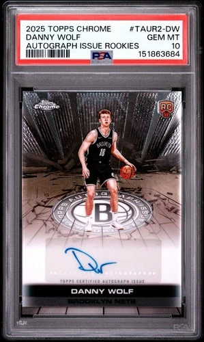 2025 Topps Chrome Danny Wolf Refractors (PSA 10)