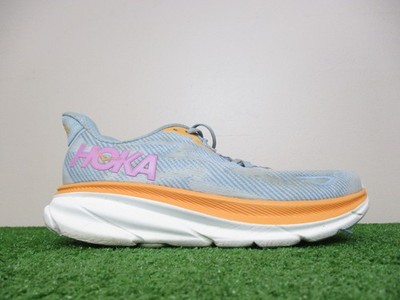 Hoka Clifton 9 Shoes Womens 8.5 Airy Blue Ice Water Track Road Jogging Trainer