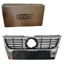 DPA SPORT KÜHLERGRILL FRONT GRILL SCHWARZ CHROM LEISTE passend für VW PASSAT B6