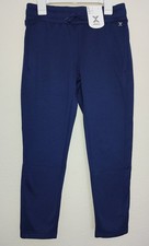 Xersion 100 Polyester Girls Athletic Track Pants - American Navy - Size 7/8 NEW
