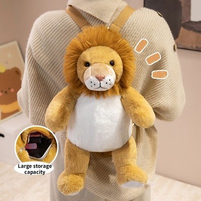 Animal Plush Backpack Cartoon Design Plush Bag Perfect for Adults, Stylish Daily
