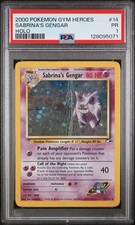 2000 POKEMON GYM HEROES #14 SABRINA'S GENGAR HOLO