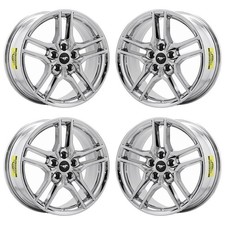 18 Ford Mustang Pvd Bright Chrome-c Wheels Rims Factory Oem 10157 2018-2023