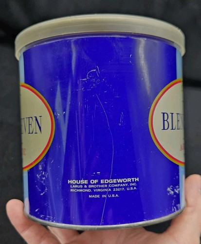 Vtg Blend Eleven 11 Pipe Tobacco, House of Edgeworth, 14 oz Tin + Orig Lid RARE - Picture 4 of 10