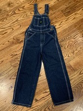 John Deere Dark Denim Jean Bib Overalls Kids Youth Size 7 Outdoor Farmer Tractor