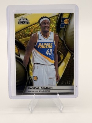 2025-26 Topps Chrome Black - Pascal Siakam #6 Gold Mini Diamonds  /50