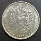 1890-S Morgan Dollar United States $1 Coin 90% Silver XF/AU Nice Luster