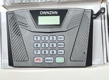 Wireless Intercom 4-Pack In Black Full Duplex For Home, Office, Business