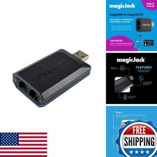 magicJack C528 VOIP Adapter - Unlimited Calls US  Canada, No Monthly Bill
