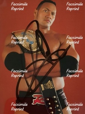 Dwayne Johnson American Schauspieler Wrestler Signierte Glanzfoto 8''X11'' #6