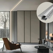 10x Einputzprofil Trockenbau-14 Rigips Profil Leiste einputzen Led Stripes 1m 2m