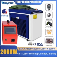 US Raycus Super 2000W 4in1 Fiber Laser Welding Machine Cutting Cleaning Welder