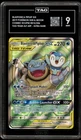 Pokemon Blastoise & Piplup GX Cosmic Eclipse Full Alt Art #215 TAG 9 Mint