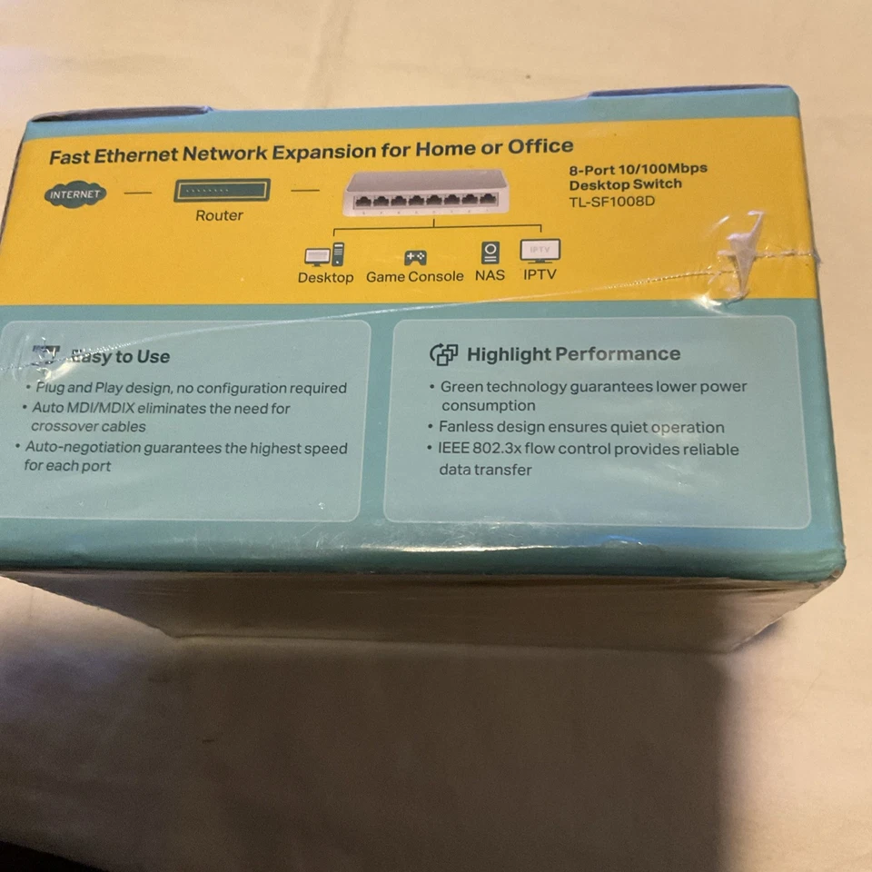 NEW Ethernet Network Port 8 Desktop Switch TP Link Lan Office Home Box Internet - Image 4 of 4