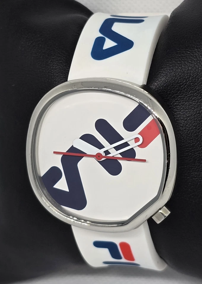 Reloj Unisex Fila Iconic Everywhere 38-162 Silicona Blanco Azul Rojo 11 Foto 2 de 4