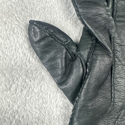 Pal Zileri pelle verde scuro con fodera lana cashmere Made in Italy taglia large - Foto 4 di 14