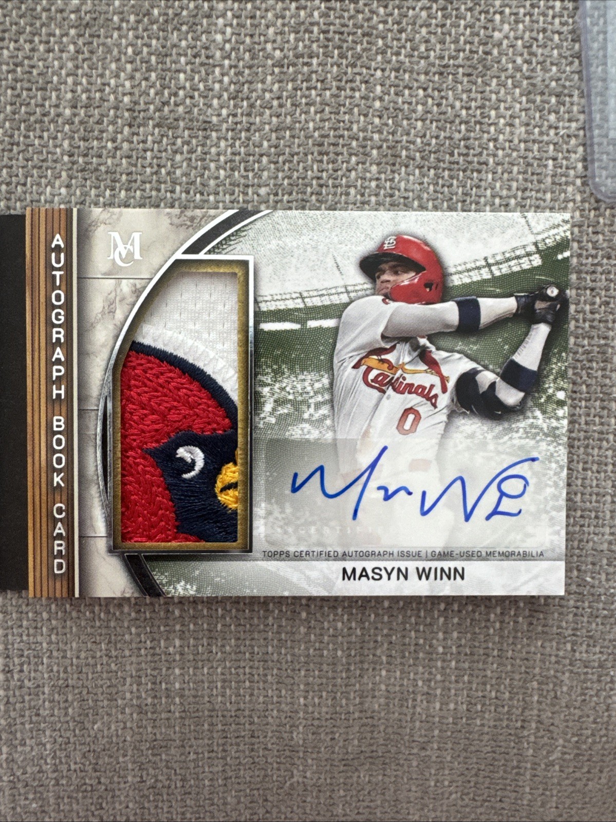 2025 Topps Museum Dual Jumbo Patch Auto Booklet Nolan Arenado/Masyn Winn /10 view 4