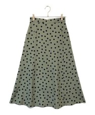 United Arrows Semi-Flare Skirt Green/Black EU38