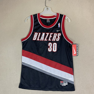 #ad Nike Team Vintage NBA Portland Trail Blazers Rasheed Wallace #30 Youth L Black $79.99