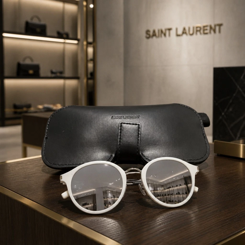 カ*ズ様 SAINT LAURENT SURF サングラス ホワイト Saint Laurent White Sunglasses for Men for sale | eBay