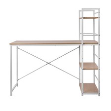 Artiss Computer Desk Shelf Home Office Study Table Oak 120CM — image 4