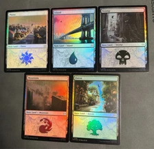 Magic The Gathering - Marvel's Spider-Man Basic Land (Foil) Set of (5)