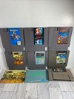 LOT OF 6 NINTENDO NES GAMES 1 SNES CLEANED TESTED AND WORKING! 2 manuals