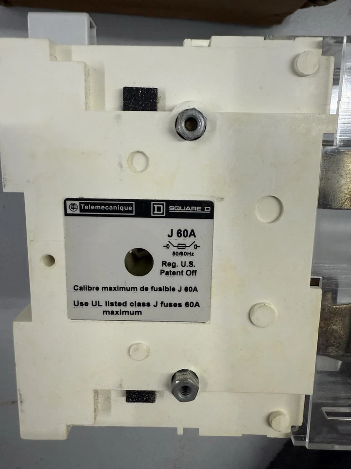 Interruptor de fusible Square D TELEMECANIQUE GS1-GU3 3x60A J fusible **Nuevo** Foto 3 de 4