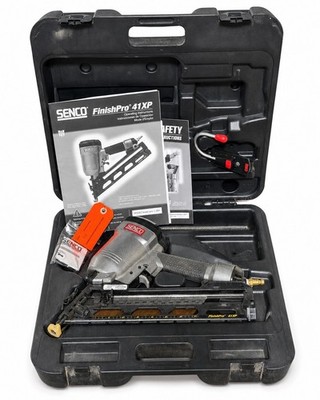 SENCO FinishPro 41XP 15 Gauge Angled Finish Nailer Kit Mint Case Nails