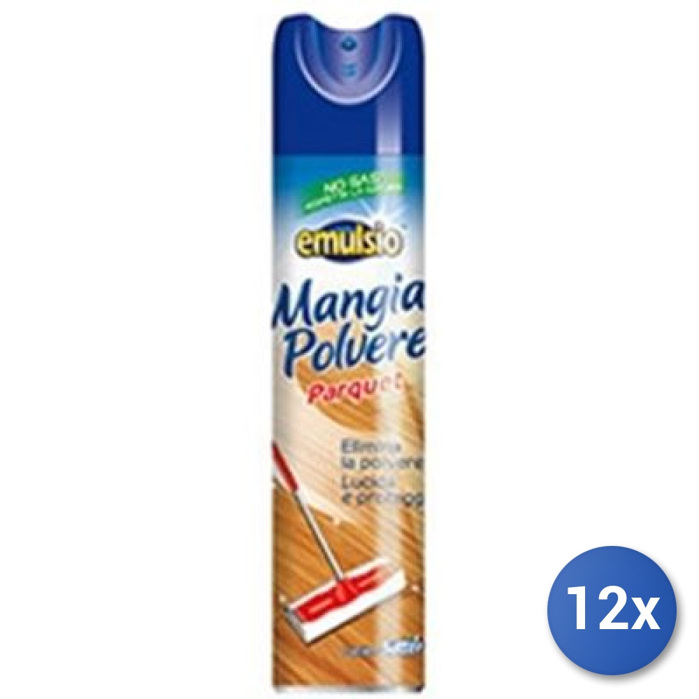 12x Bundle Emulsio Mangia Polvere Parquet 300 Ml Spray