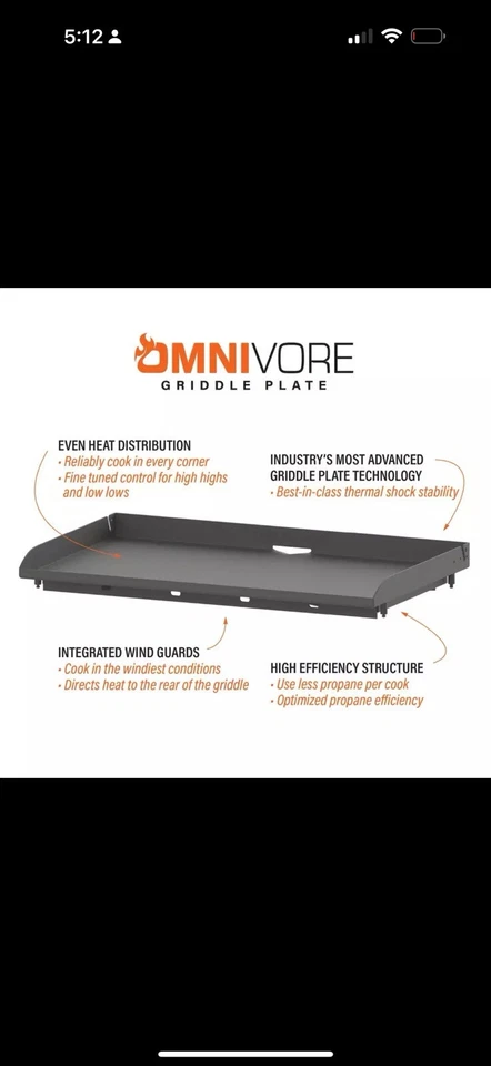 "Plancha omnívora forjada de hierro Blackstone 2310 36"" con capucha, acero con recubrimiento en polvo" Foto 3 de 4