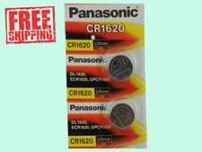 PANASONIC CR1620 LITHIUM 3V BATTERY - EXP. 12-2034 - 2Pc