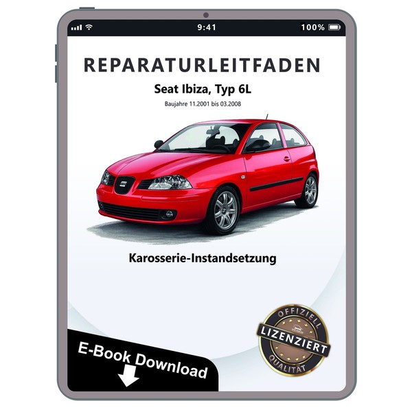Seat Ibiza 6L 2001-2008 Karosserie Unfall Instandsetzung Reparaturanleitung PDF-image