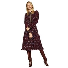 Michael Kors Zinnia Paisley Print Georgette Dress Size 0