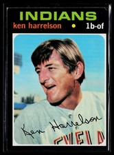 1971 Topps SET-BREAK #510 Ken Harrelson EX or Better, (HUCK'S)