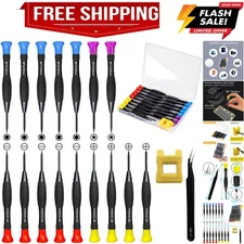 18PCS Mini Precision Screwdriver Set With Case, Magnetic Small Flathead Phill...