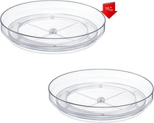 2 Pack 9 Inch Lazy Susan, Non-Skid Turntable Organizer for Cabinet, Kitchen